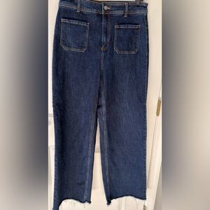 Oat New York Dark Blue Straight Leg Jeans